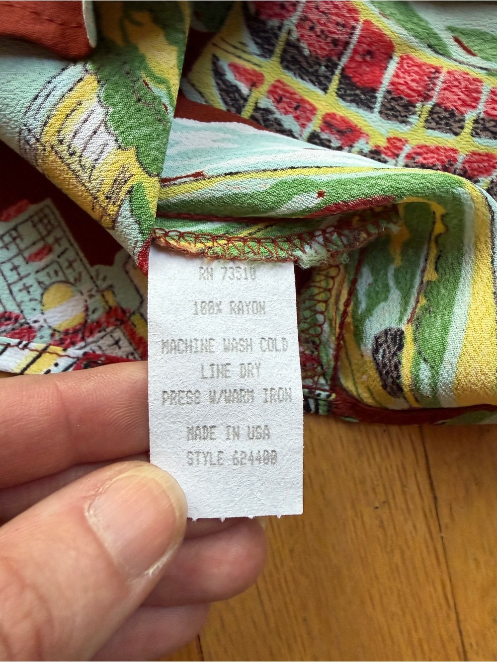 Vintage ivy jane travel print snap shirt - Picture 8 of 8